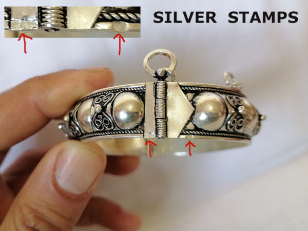 Sterling Silver Bracelet Moroccan Berber - Image 5