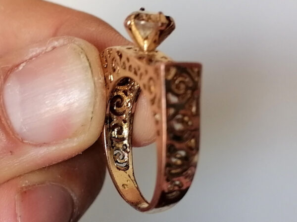 Vintage Gold Plated Ring - Image 5