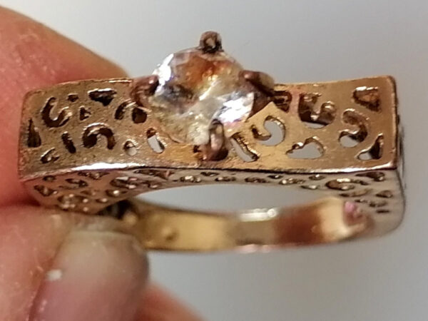 Vintage Gold Plated Ring - Image 4