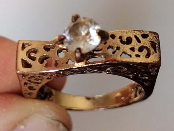 Vintage Gold Plated Ring - Image 2