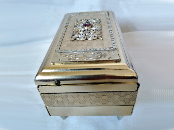 Antique Solid Music Jewelry Box - Image 5